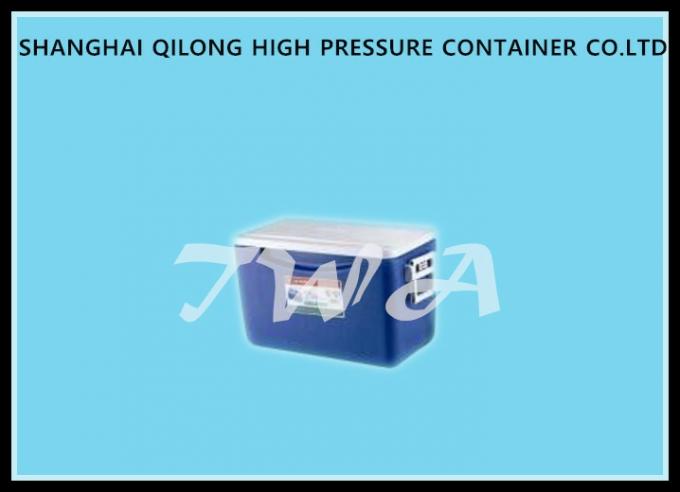 Caixa confortável 619×358×383 milímetro do refrigerador do gelo do punho, caixa mais fresca de acampamento com rodas