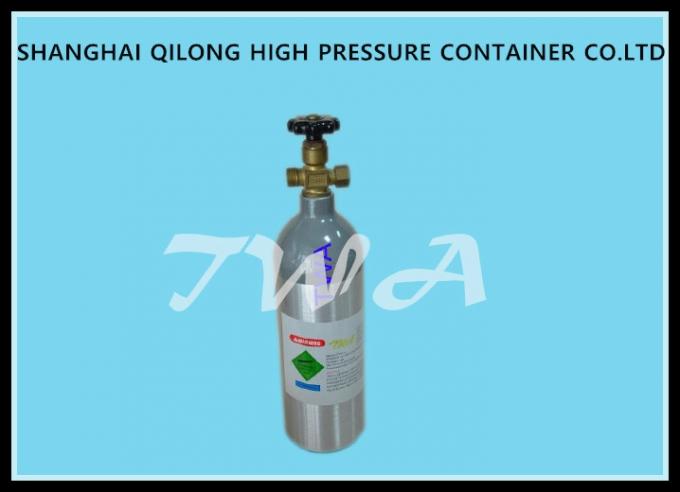 cilindro de oxigênio de alumínio de alta pressão do hospital do comprimento das garrafas de gás 1.5L 316mm