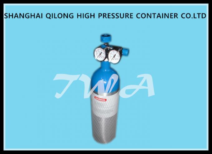 cilindro de gás 2.5L de alumínio de alta pressão L tanque de oxigênio médico