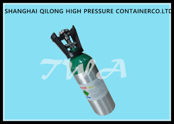 China cilindro de oxigênio de alumínio de alta pressão do hospital do comprimento das garrafas de gás 1.5L 316mm fornecedor