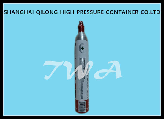 China Cilindro de gás de alta pressão da segurança do PONTO 0.85L do cilindro de gás da liga de alumínio para a bebida do CO2 do uso fornecedor