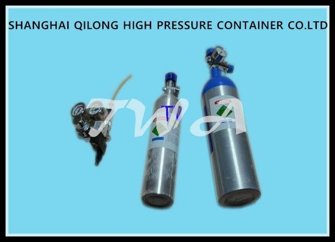 Cilindro de gás de alta pressão de alta pressão da segurança do cilindro de gás da liga de alumínio do PONTO 1.45L para a bebida do CO2 do uso