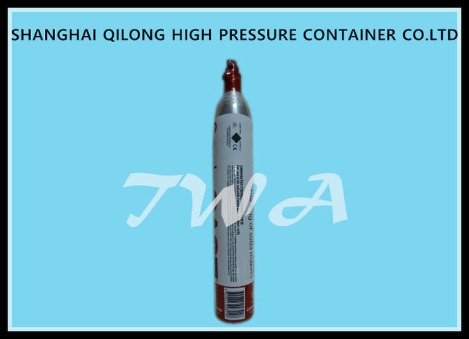 Cilindro de gás de alta pressão da segurança do PONTO 0.85L do cilindro de gás da liga de alumínio para a bebida do CO2 do uso