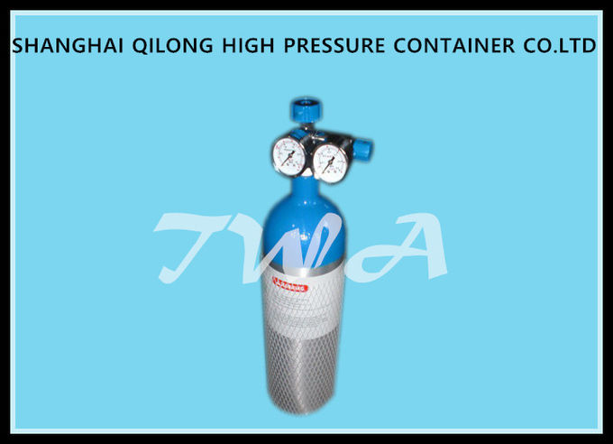 L cilindro de gás de alumínio 2L da segurança YQY-LW, garrafa de oxigênio médica