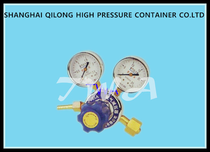 Regulador do cilindro do nitrogênio do calibre de pressão do alto e baixo, regulador de pressão do cilindro de gás