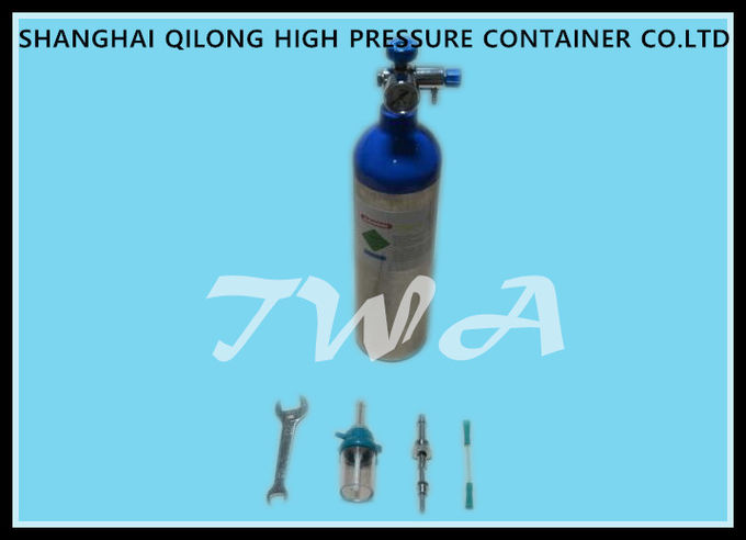 PONTILHE a alta pressão de alumínio do cilindro de gás da segurança do cilindro de gás de -3AL 0.51L para a bebida do CO2 do uso